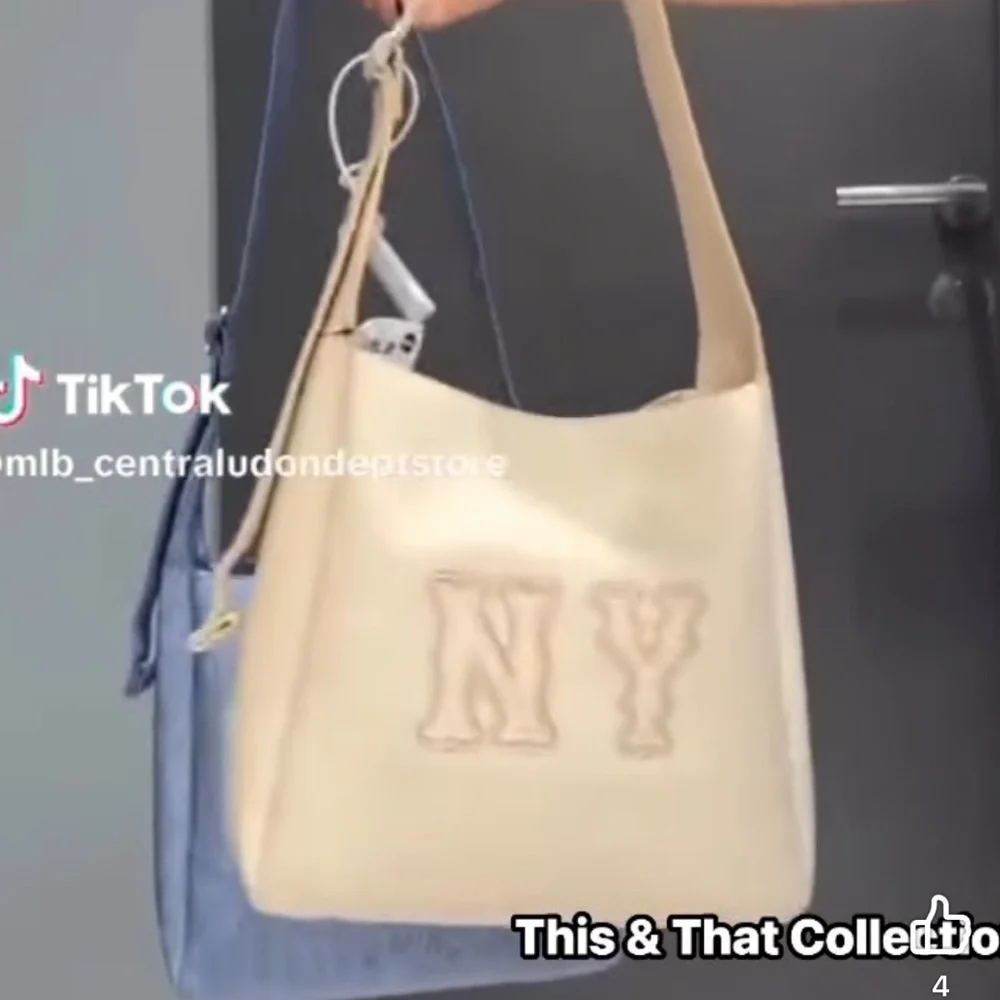 MLB Denim Coopers Logo Shoulder Bag